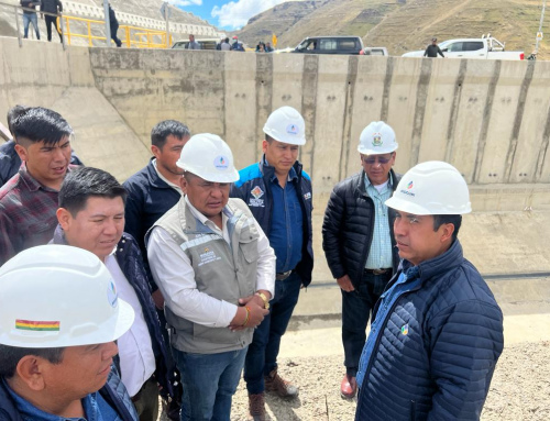 Ministro Juan Santos inspecciona el proyecto Misicuni obra de impacto de 3 componentes para Cochabamba